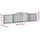 Gabioner bågformade 7 st 400x30x80/100 cm galvaniserat järn