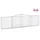 Gabioner bågformade 10 st 400x30x100/120 cm galvaniserat järn