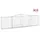 Gabioner bågformade 15 st 400x30x100/120 cm galvaniserat järn