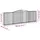 Gabioner bågformade 6 st 400x30x120/140 cm galvaniserat järn
