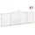 Gabioner bågformade 7 st 400x30x120/140 cm galvaniserat järn