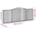 Gabioner bågformade 2 st 400x30x140/160 cm galvaniserat järn