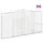 Gabioner bågformade 6 st 400x30x200/220 cm galvaniserat järn