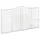 Gabioner bågformade 6 st 400x30x200/220 cm galvaniserat järn
