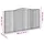 Gabioner bågformade 6 st 400x30x200/220 cm galvaniserat järn