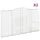 Gabioner bågformade 2 st 400x30x220/240 cm galvaniserat järn