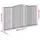 Gabioner bågformade 2 st 400x30x220/240 cm galvaniserat järn