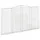 Gabioner bågformade 6 st 400x30x220/240 cm galvaniserat järn