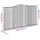 Gabioner bågformade 6 st 400x30x220/240 cm galvaniserat järn