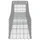 Gabioner bågformade 5 st 400x50x40/60 cm galvaniserat järn