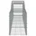 Gabioner bågformade 4 st 400x50x60/80 cm galvaniserat järn