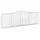 Gabioner bågformade 4 st 400x50x120/140 cm galvaniserat järn