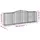 Gabioner bågformade 6 st 400x50x120/140 cm galvaniserat järn