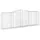 Gabioner bågformade 9 st 400x50x140/160 cm galvaniserat järn