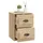 Väggmonterade sängbord 2 st sonoma-ek 41,5x36x53cm