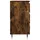 Sängbord rökfärgad ek 40x35x69 cm konstruerat trä