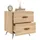 Sängbord sonoma-ek 40x35x47,5 cm konstruerat trä