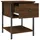 Sängbord 2 st brun ek 34x35,5x45 cm konstruerat trä