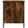 Sängbord rökfärgad ek 40x42x50 cm konstruerat trä